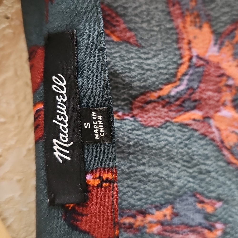 Madewell Floral Button Front Easy Dress. - Picture 3 of 6
